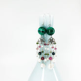 Magic Forest Silver Malachite Earrings